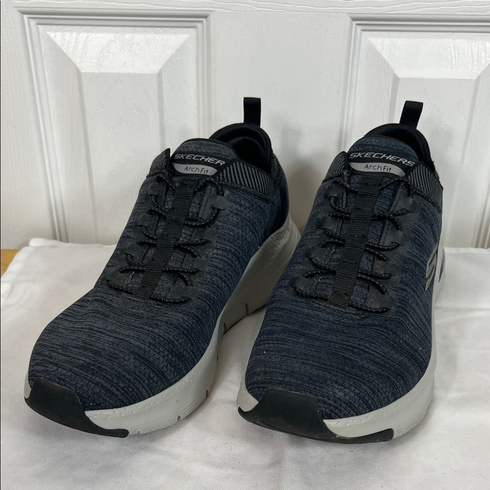Skechers Arch Fit Men's Athletic Shoes - Navy and Gray